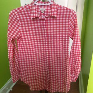 J.Crew Factory Gingham Button Up